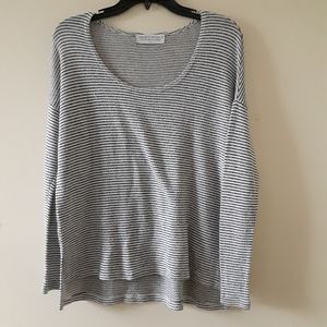 Project Social T Light Knit Striped Sweater Sm